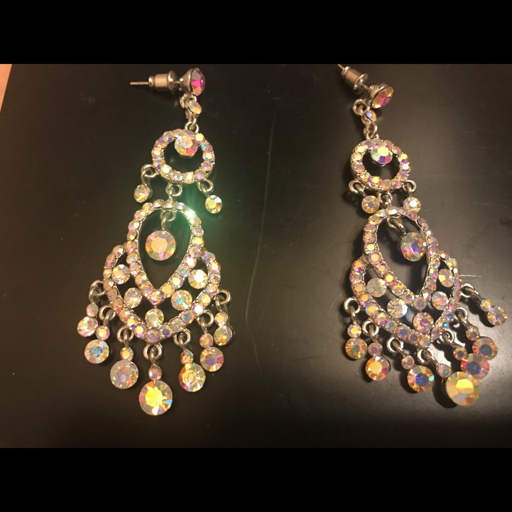 Sparkly dangle earrings.